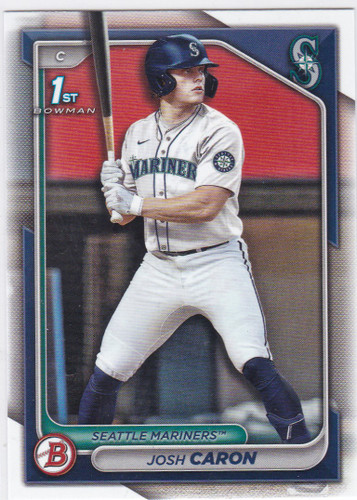 2024 Bowman Draft #BD-155 Josh Caron 1st Bowman Seattle Mariners