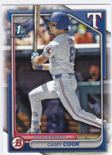 2024 Bowman Draft #BD-66 Casey Cook 1st Bowman Texas Rangers