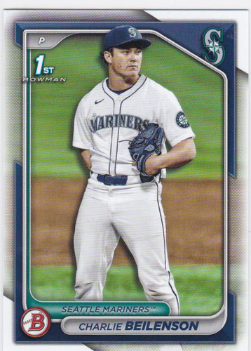 2024 Bowman Draft #BD-132 Charlie Beilenson 1st Bowman Seattle Mariners