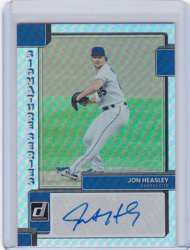 2022 Donruss #SS-JH Signature Series Jon Heasley Auto Kansas City Royals