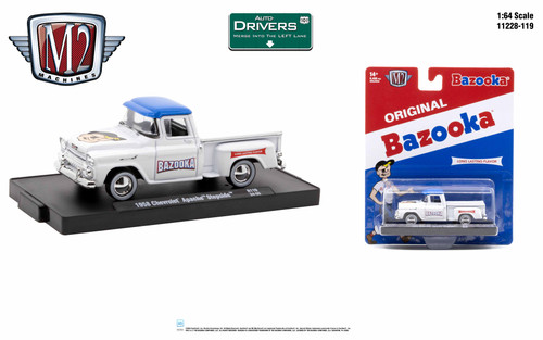 M2 Machines Auto-Drivers 1:64 R119 1958 Chevrolet Apache Stepside