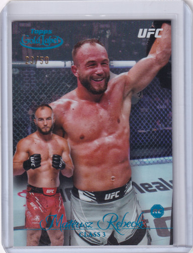 2024 Topps Gold Label Class 3 Blue #84 Mateusz Rębecki Rookie 23/50