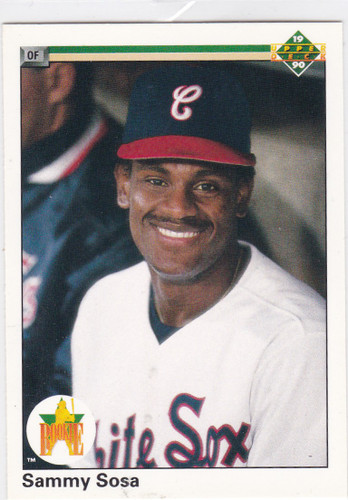 1990 Upper Deck #17 Sammy Sosa RC Chicago White Sox