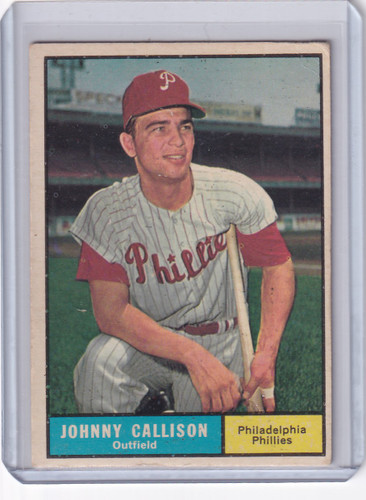 1961 Topps #468 Johnny Callison - Philadelphia Phillies