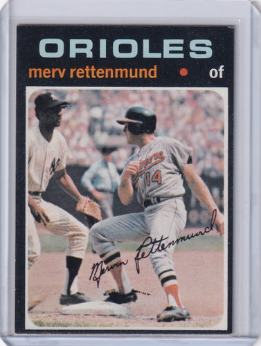 1971 Topps Baseball #393 Merv Rettenmund - Baltimore Orioles