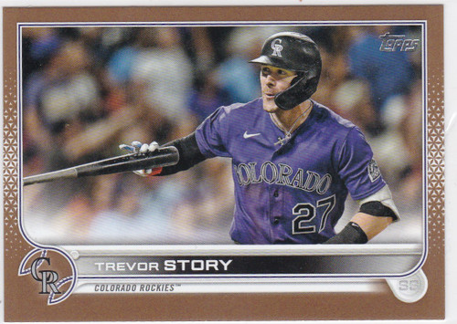 2022 Topps Gold Foil #260 Trevor Story 865/2022 Colorado Rockies