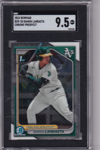 2024 Bowman BCP-28 Ramon Landaeta SGC 9.5 - Oakland Athletics