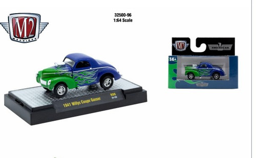 M2 Machines AutoThentics Rel 96 1:64 1941 Willys Coupe Gasser
