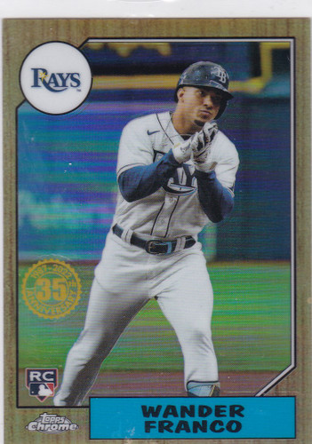 2022 Topps Chrome #87BC-13 Wander Franco RC Tampa Bay Rays