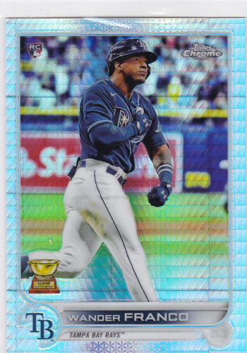 2022 Topps Chrome X-Fractor #35 Wander Franco RC Tampa Bay Rays