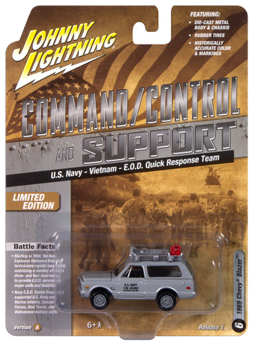 Johnny Lightning Military 1969 Chevy Blazer U.S. Navy - Vietnam Ver A