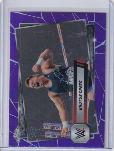 2025 Topps Chrome WWE Purple Refractor #191 Brutus Creed - RAW
