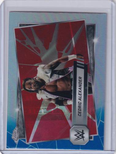 2025 Topps Chrome WWE Red and Blue Refractors #143 Cedric Alexander - NXT