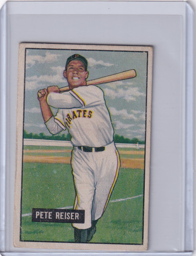 1951 Bowman Baseball #238 Pete Reiser - Pittsburgh Pirates