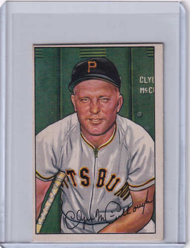 1952 Bowman Baseball #99 Clyde McCullough - Pittsburgh Pirates