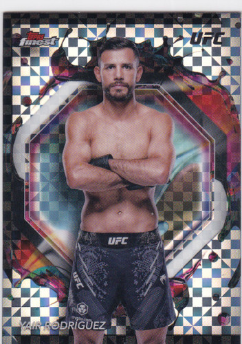 2024 Topps Finest #233 Yair Rodriguez RARE Checkerboard Featherweight