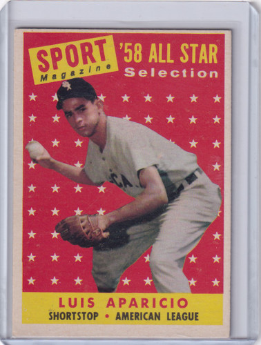 1958 Topps #483 Luis Aparicio - Chicago White Sox AS