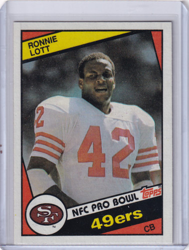 1984 Topps Football #357  Ronnie Lott PB - San Francisco 49ers