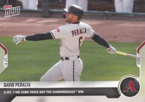 2021 TOPPS NOW #113 DAVID PERALTA- ARIZONA DIAMONDBACKS