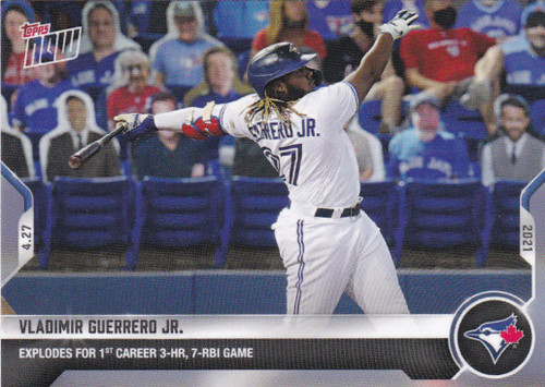 2021 TOPPS NOW #138 VADIMIR GUERRERO JR.- TORONTO BLUE JAYS