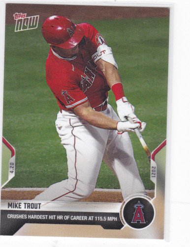 2021 TOPPS NOW #104 MIKE TROUT- ANGELS
