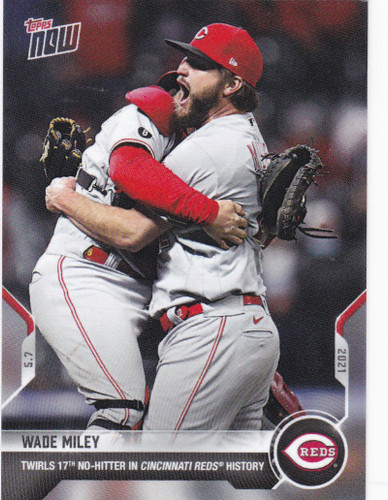 2021 TOPPS NOW #182 WADE MILEY- CINCINNATI REDS