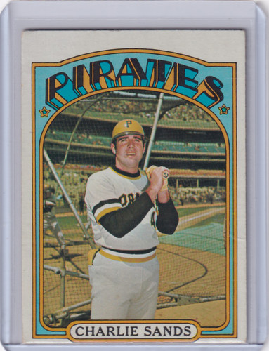 1972 Topps Baseball #538 Charlie Sands RC - Pittsburgh Pirates