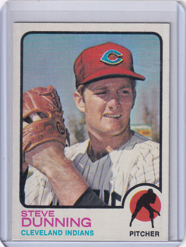 1973 Topps Baseball #53 Steve Dunning - Cleveland Indians