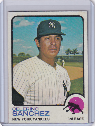 1973 Topps Baseball #103 Celerino Sanchez - New York Yankees RC