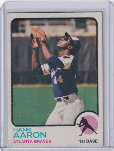 1973 Topps Baseball #100 Hank Aaron - Atlanta Braves