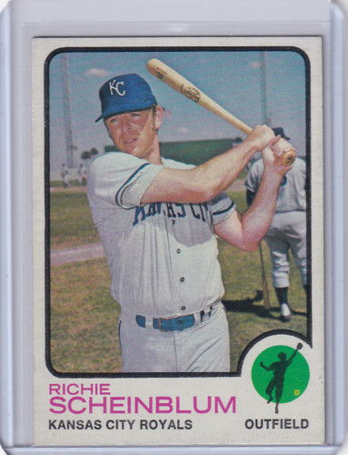 1973 Topps Baseball #78 Richie Scheinblum - Kansas City Royals