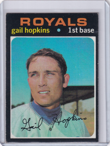 1971 Topps Baseball #269 Gail Hopkins - Kansas City Royals