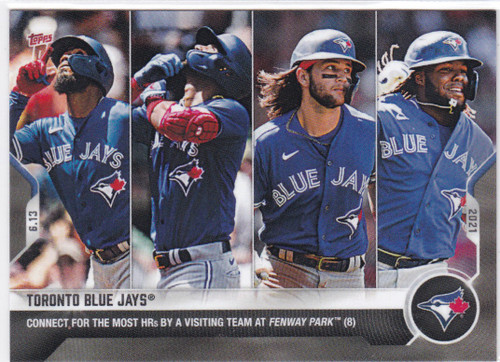 2021 TOPPS NOW #351 TORONTO BLUE JAYS- AMERICAN LEAGUE