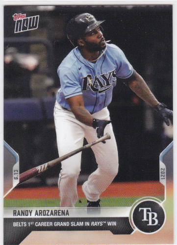 2021 TOPPS NOW #352 RANDY AROZARENA- TAMPA BAY RAYS