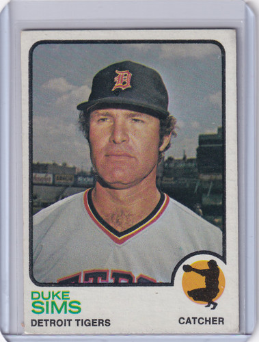 1973 Topps Baseball #304 Duke Sims - Detroit Tigers