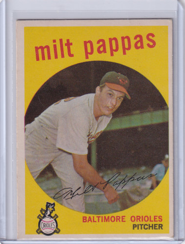 1959 Topps Baseball #391 Milt Pappas - Baltimore Orioles