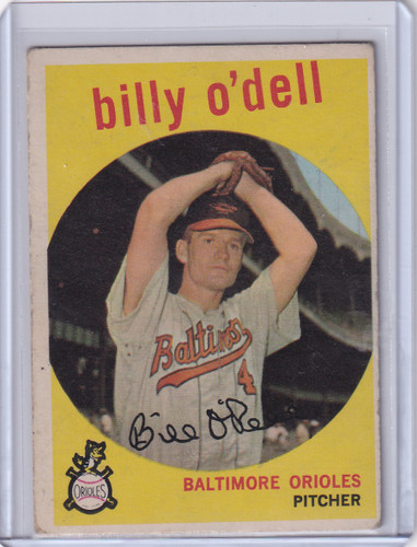 1959 Topps Baseball #250 Billy O'Dell - Baltimore Orioles