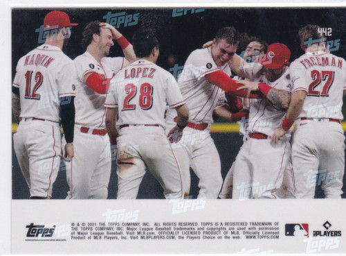 2021 TOPPS NOW #442 TYLER STEPHENSON- CINCINNATI REDS