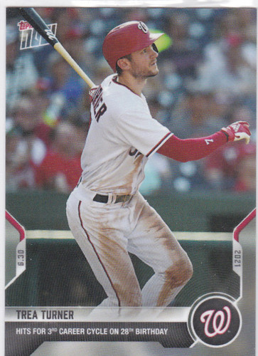2021 TOPPS NOW #433 TREA TURNER- WASHINGTON NATIONALS