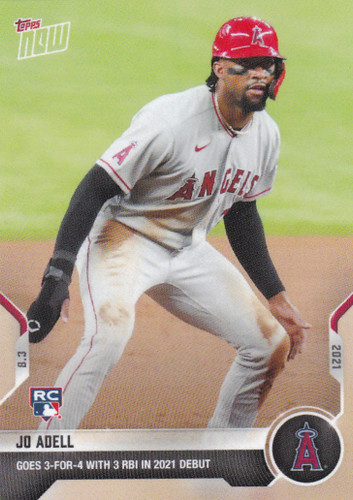 2021 TOPPS NOW #611 JO ADELL- ANGELS