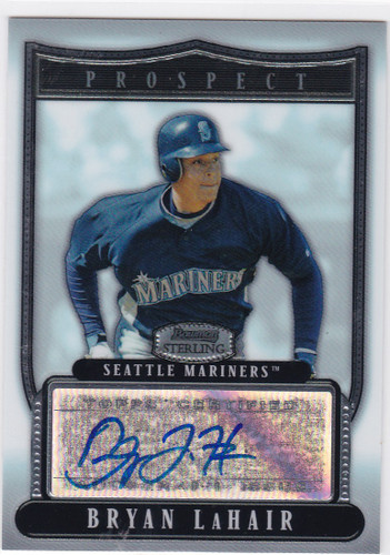 2007 Bowman Sterling #BSP-BL Bryan LaHair Auto Seattle Mariners