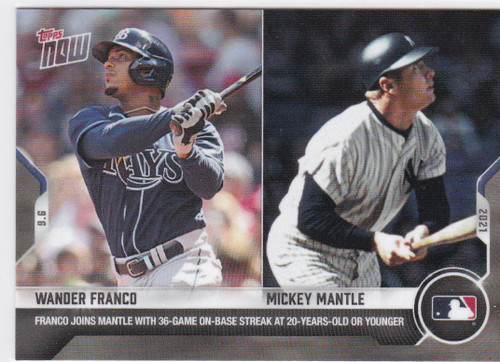 2021 TOPPS NOW #771 WANDER FRANCO- MLB