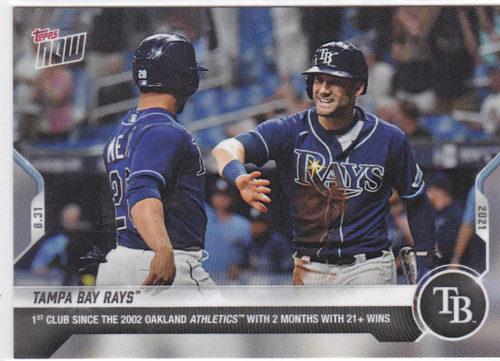 2021 TOPPS NOW #738 TAMPA BAY RAYS