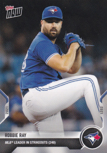 2021 TOPPS NOW #908 ROBBIE RAY- TORONTO BLUE JAYS