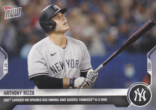 2021 TOPPS NOW #883 ANTHONY RIZZ- NEW YORK YANKEES