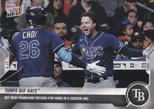 2021 TOPPS NOW #881 TAMPA BAY RAYS