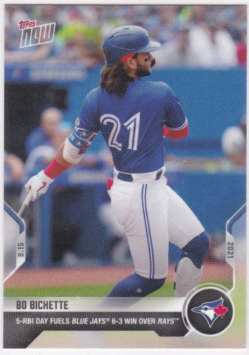 2021 TOPPS NOW #812 BO BICHETTE- TORONTO BLUE JAYS