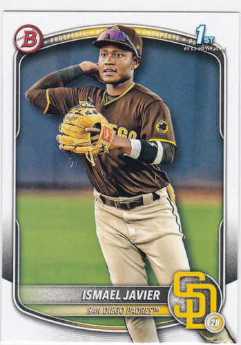 2025 Bowman Prospect #BP-52 Ismael Javier 1st Bowman San Diego Padres