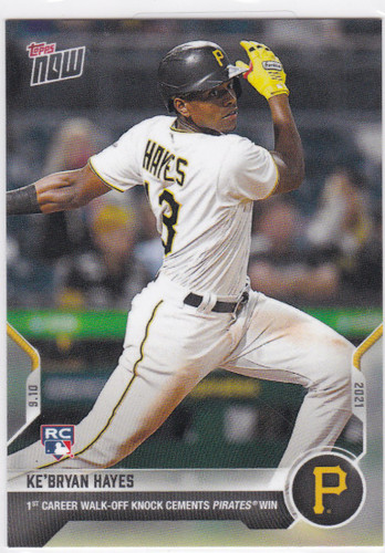 2021 TOPPS NOW #788 KE'BRYAN HAYES- PITTSBURGH PIRATES