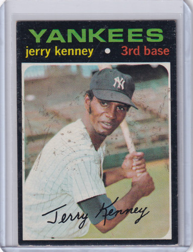 1971 Topps Baseball #572 Jerry Kenney - New York Yankees